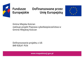 Poprawa cyberbezpieczeństwa w Gminie Miejskiej Kościan - plakat